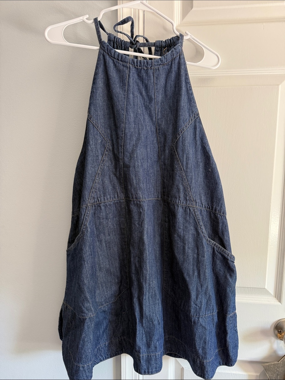 Free People Dark Blue Denim Mini Dress